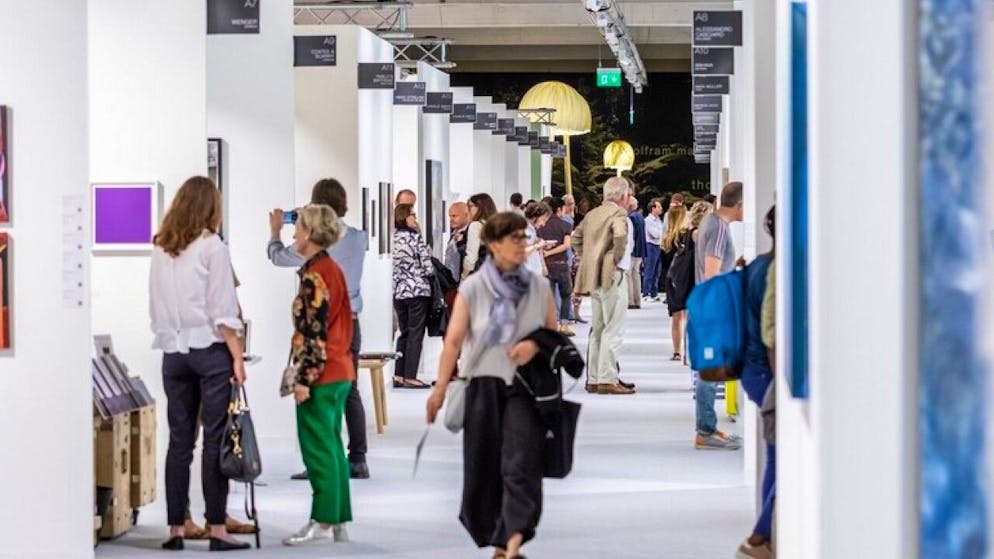Die Kunst-Nebenmesse Volta im Jahr 2021 an einem ihrer alten Standorte im ehemaligen Coop-Verteilzentrale auf dem Lysbüchel-Areal. (Archivbild)