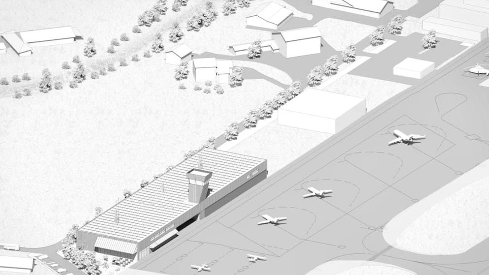 Un nuovo decollo per l'eliporto e l'aeroporto di Samedan. Una visualizzazione mostra come dovrebbe presentarsi il nuovo aeroporto di Samedan.