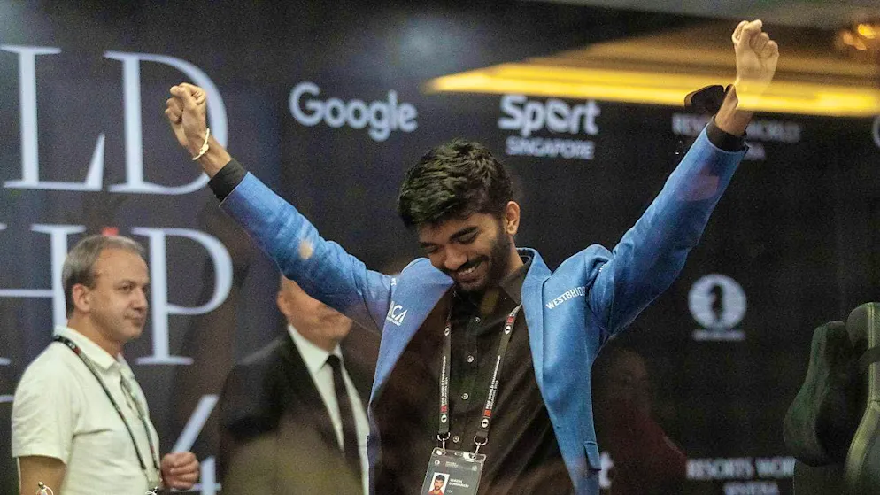 India's Gukesh wins World Chess Championship after Ding's blunder - Gallery. Grandmaster Gukesh Dommaraju is delighted with his world championship title