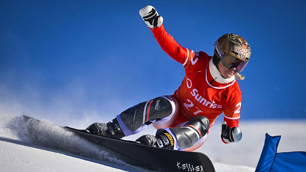 Julie Zogg a manqué de peu le podium jeudi à Carezza.