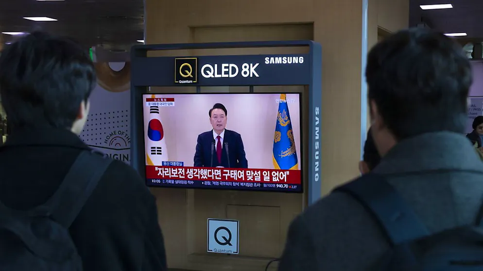 Il presidente sudcoreano Yoon Suk-yeol si rivolge alla nazione in un nuovo messaggio televisivo