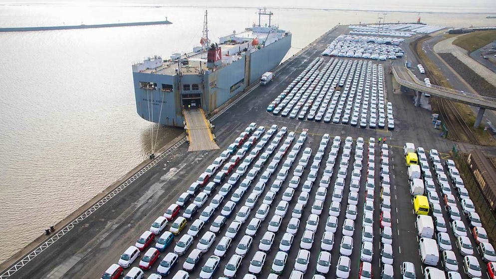 The export nation Germany is suffering. Significantly fewer goods were exported from Germany to other countries in October. Exports to the USA in particular slumped.(symbolic image)