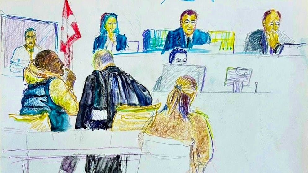 The main defendant sometimes had difficulty answering the court president's precise questions.