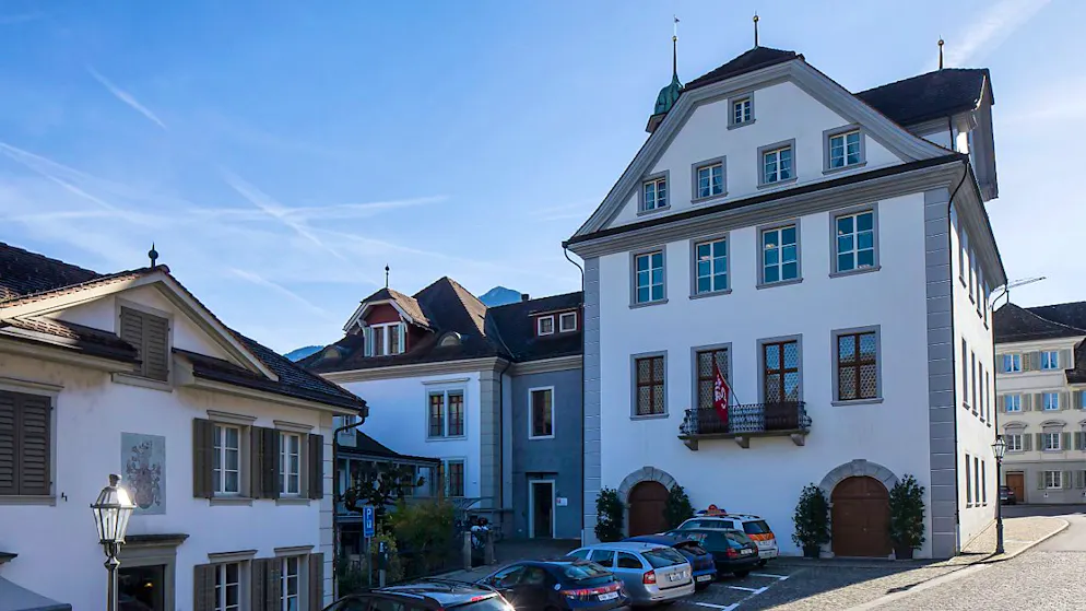 Das Gerichtsgebäude des Kantons Nidwalden am Rathausplatz in Stans. (Archivaufnahme)
