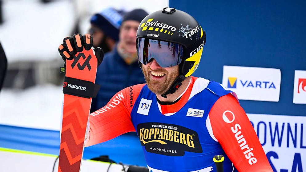 Der Schweizer Skicrosser Alex Fiva hat nach seinem 14. Weltcupsieg, dem ersten seit drei Jahren, allen Grund zur Freude