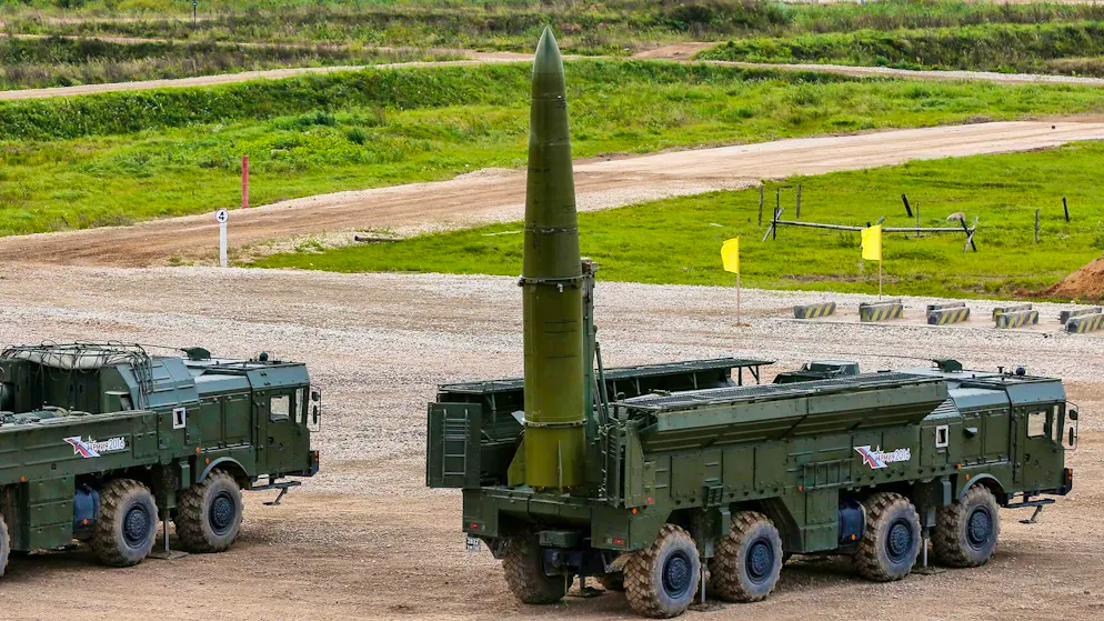 Russian missiles of the Iskander type. (archive picture)