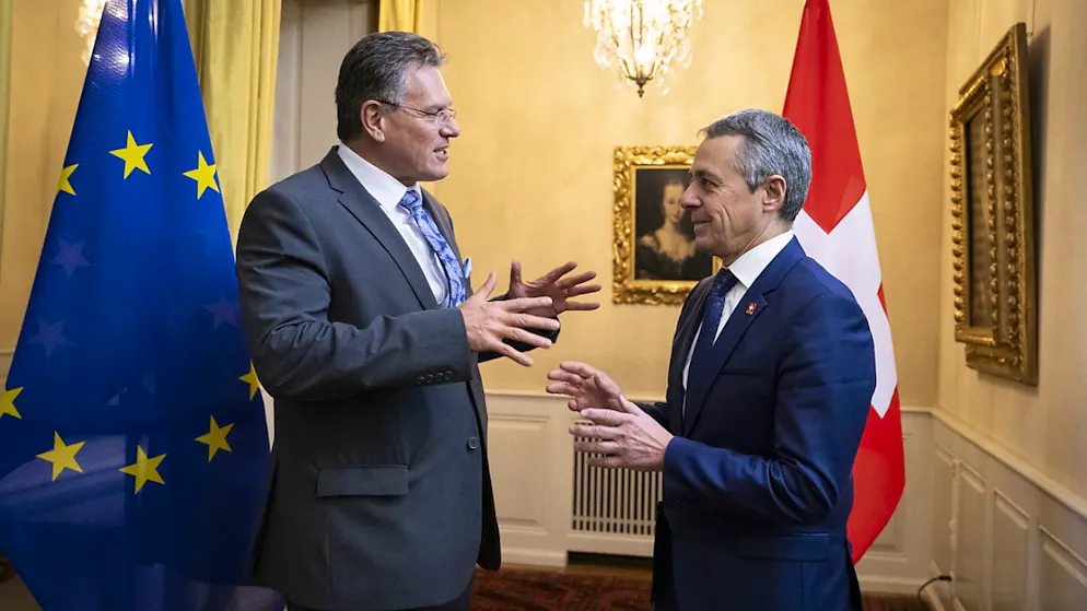 Il vicepresidente della Commissione UE, Maros Sefcovic, e il ministro degli esteri elvetico, Ignazio Cassis, si erano incontrati l'ultima volta il 27 novembre scorso a Berna
