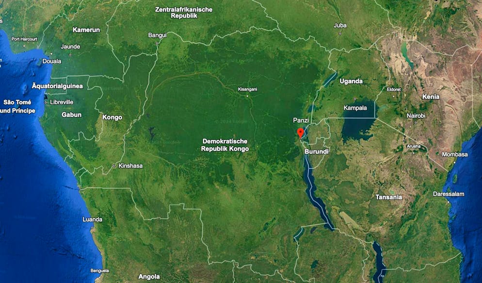 Location of the Panzi region.