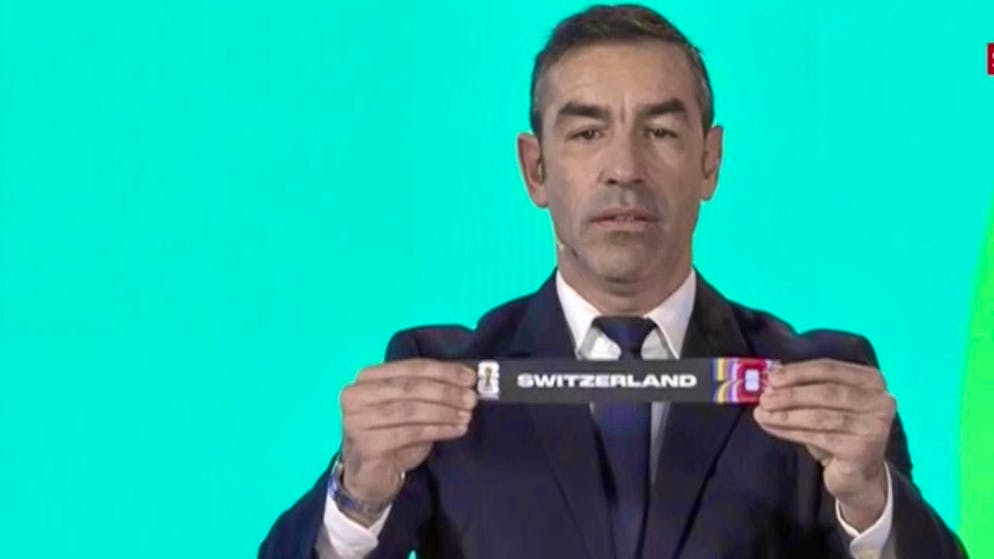 Robert Pires draws Switzerland early on.