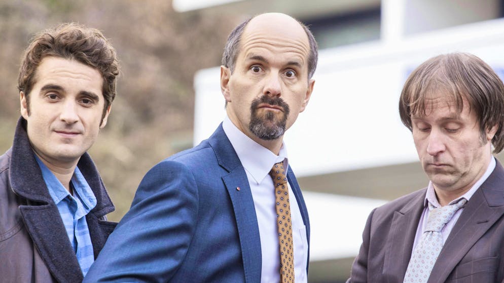 Oliver Wnuk, Christoph Maria Herbst and Bjarne Mädel (from left to right) are coming to cinemas in 2025 with a "Stromberg" film.