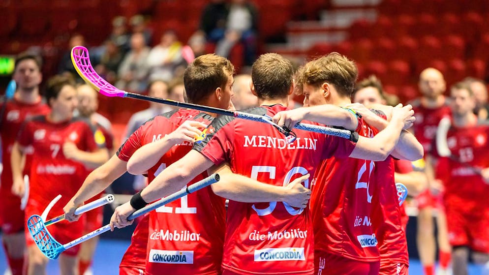 Patrick Mendelin (vorne) traf gegen die Norweger doppelt