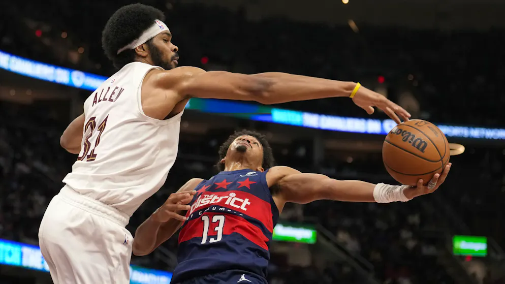 NBA. Toujours sans Kyshawn George, Washington s’incline à Cleveland
