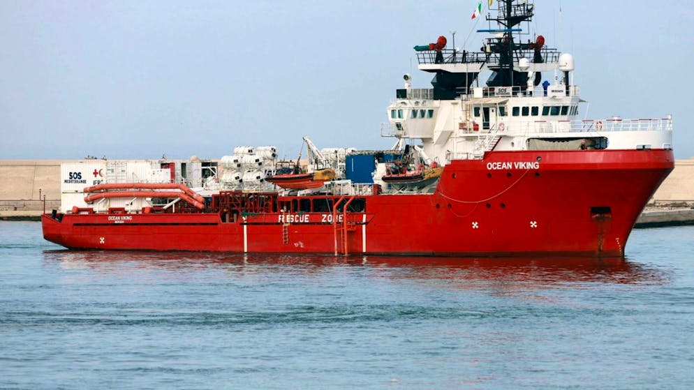 Das Schiff "Ocean Viking" rettet regelmässig Menschen im Mittelmeer. (Archivbild)