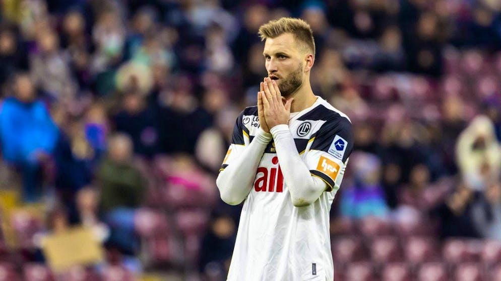 Kacper Przybylko scored the only Lugano goal, but had to leave the pitch beaten 1:4