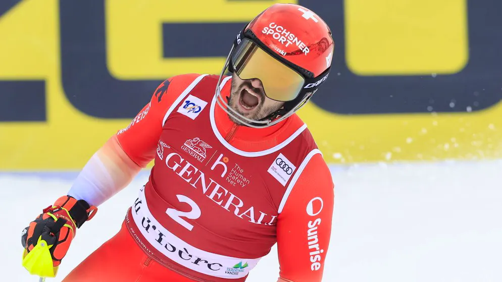 Val d'Isère. Loïc Meillard sur le podium, Amiez chute et laisse Kristoffersen renouer avec la victoire