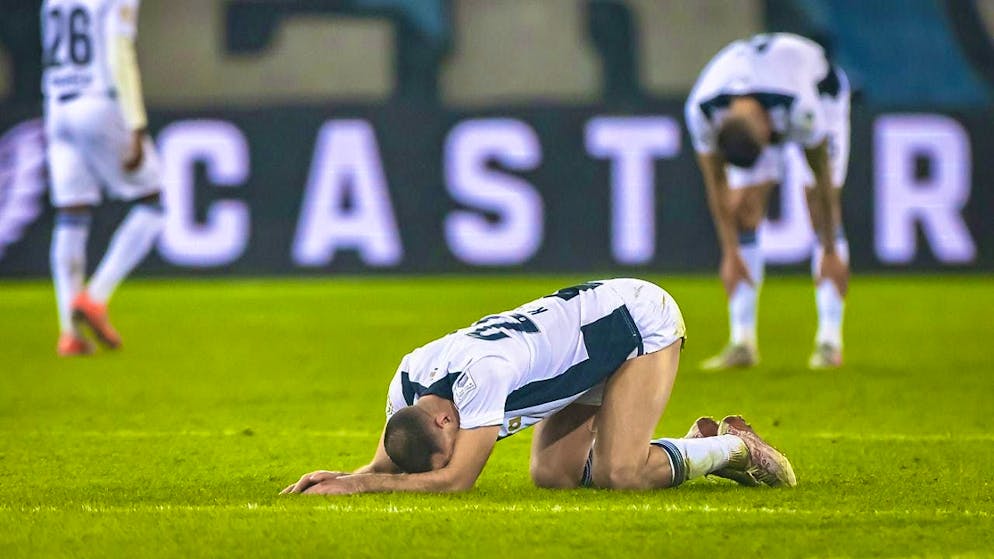 Nikola Katic and his FCZ teammates are down after the 0:2 at home against St. Gallen