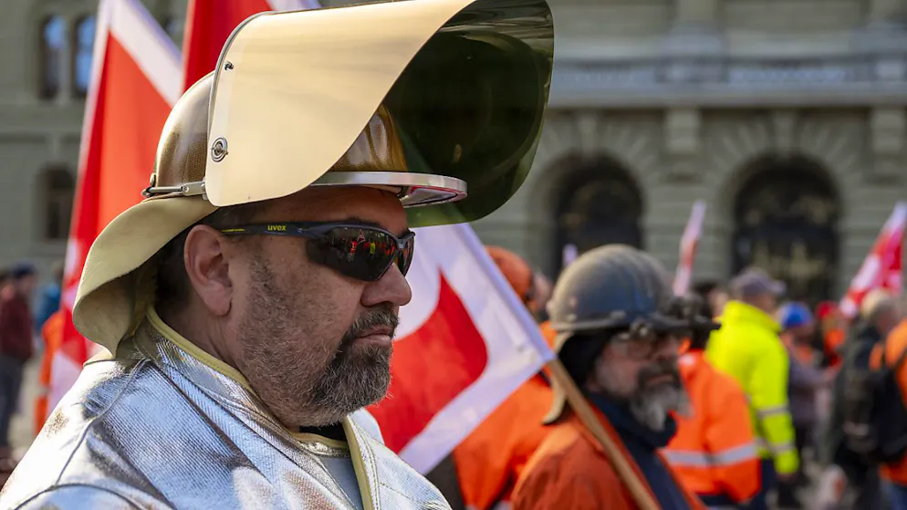 Les travailleurs de Stahl Gerlafingen (photo) et du site de Swiss Steel à Emmenbrücke ont manifesté pour alerter les élus (archives).
