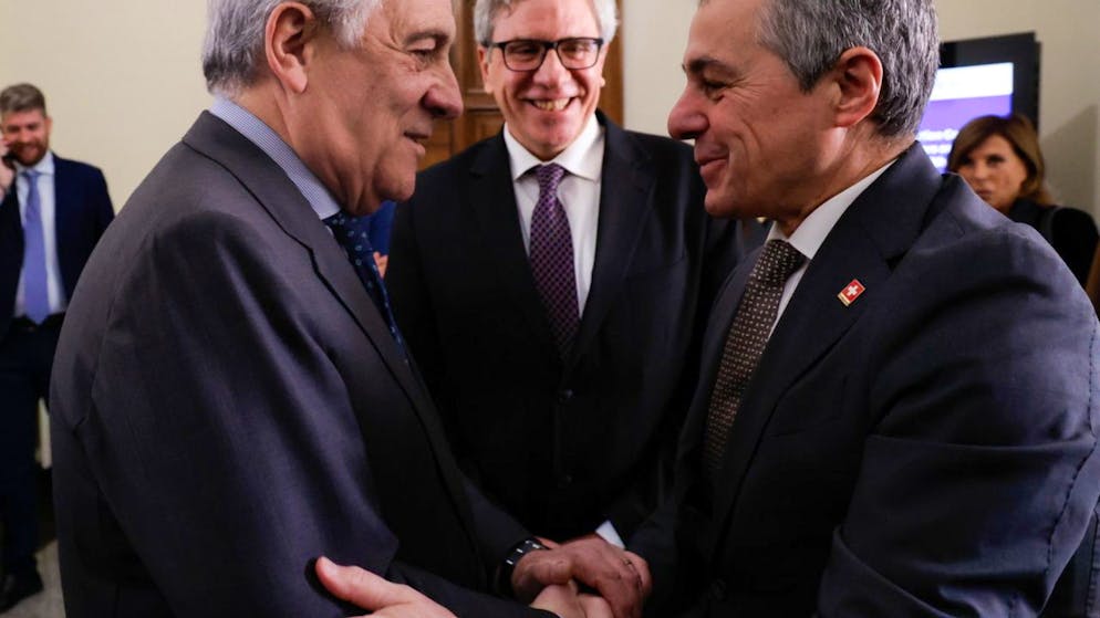 Il ministro degli esteri svizzero Ignazio Cassis si è recato a Roma su invito del suo omologo italiano Antonio Tajani