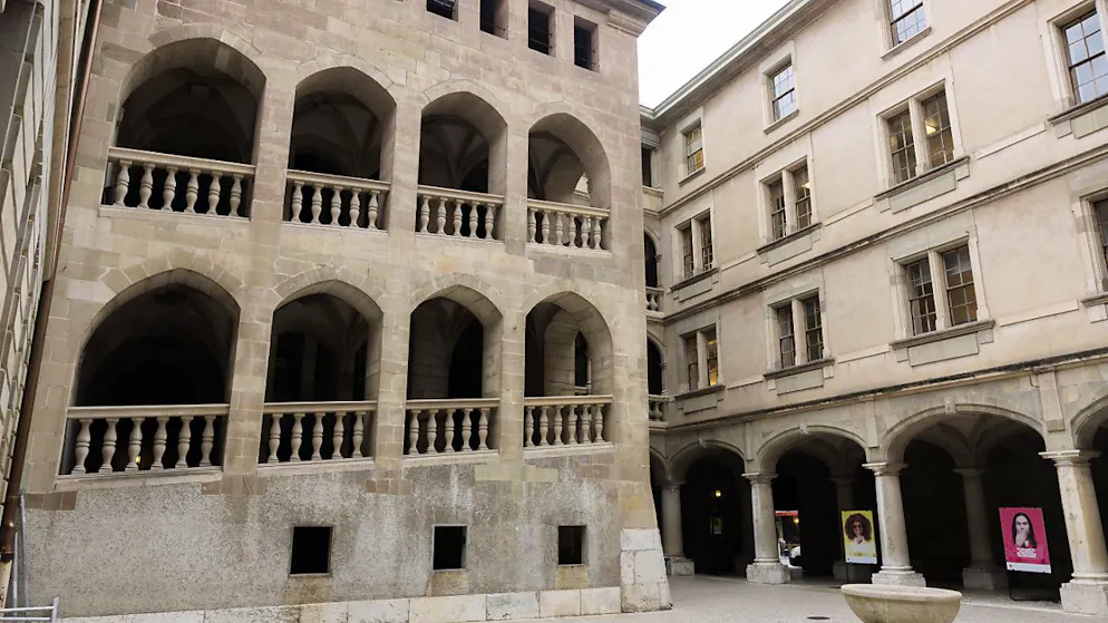 La cour intérieure de l'Hôtel-de-Ville de Genève, siège du Parlement et du gouvernement cantonal (image d'illustration).