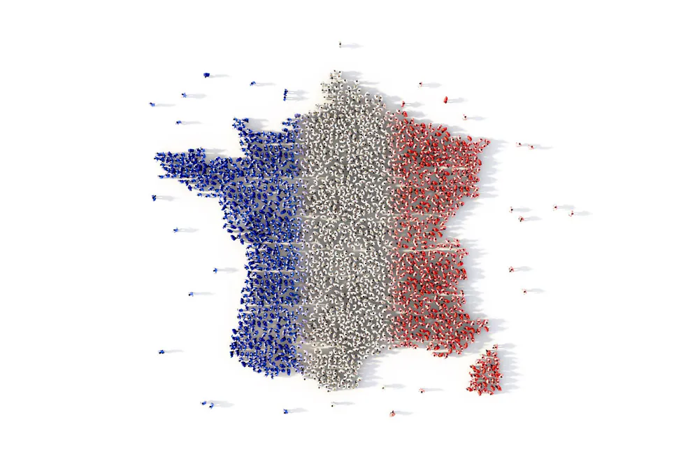 En 2023, la population française a progressé de 0,34%, soit à un rythme inférieur à la moyenne de l'UE (+0,37%).