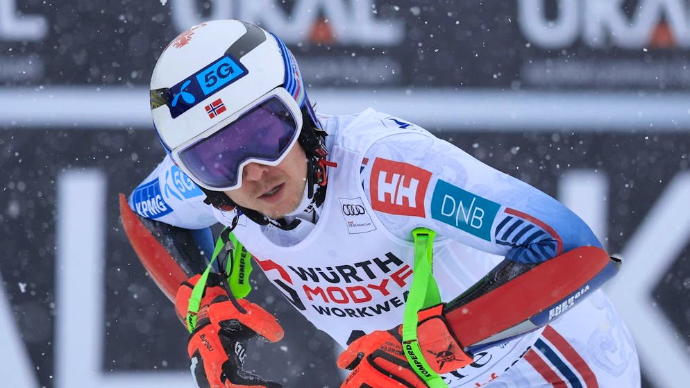 Henrik Kristoffersen war mit den Bedingungen beim Riesenslalom in Val d'Isère unzufrieden.