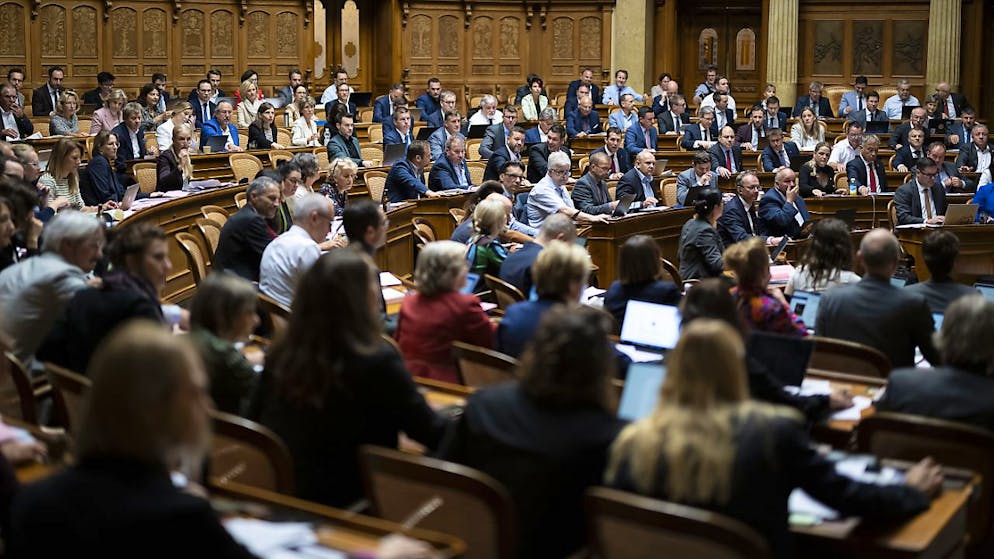 La sala del Consiglio nazionale