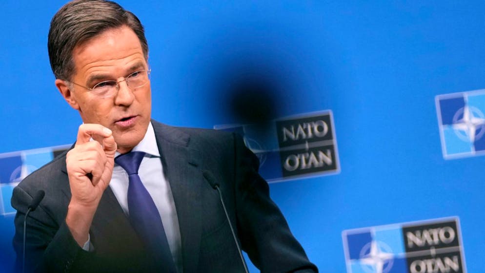 NATO-Generalsekretär Mark Rutte kritisiert die öffentliche Debatte über Waffenruhe zwischen der Ukraine und Russland. Foto: Virginia Mayo/AP