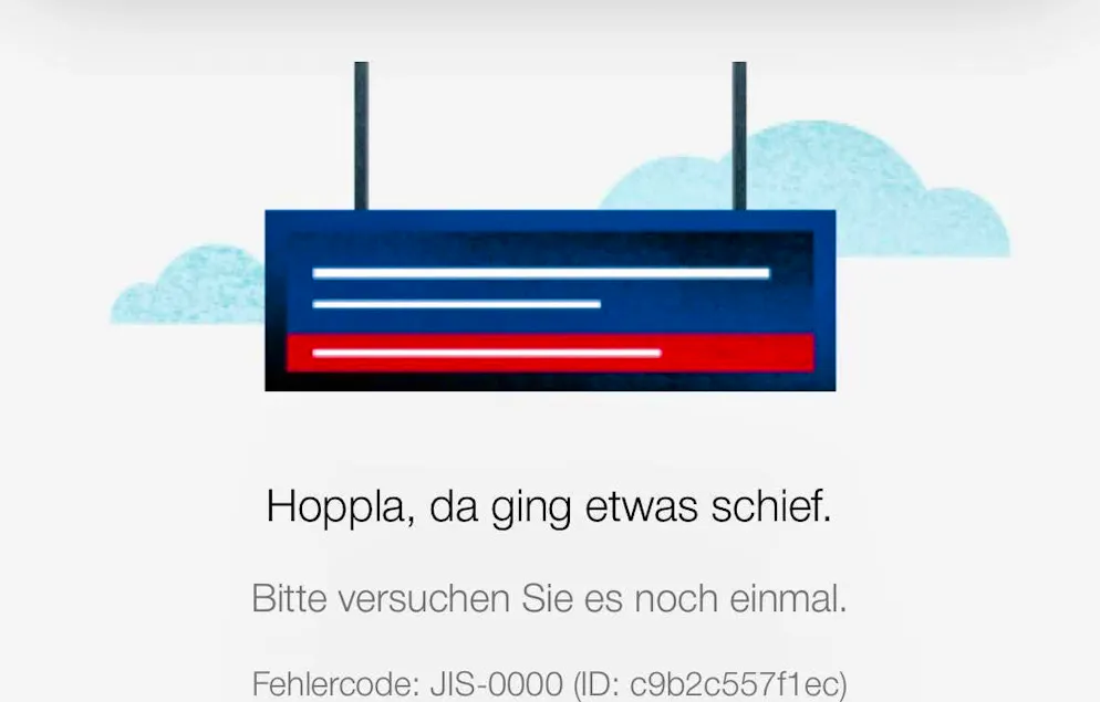 Nothing is working in the SBB app at the moment. 