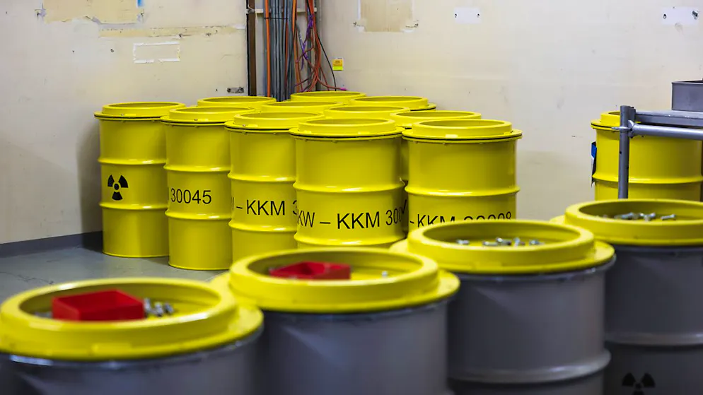 Lo smantellamento della centrale di Mühleberg a buon punto - Gallery. Contenitori di materiale radioattivo.