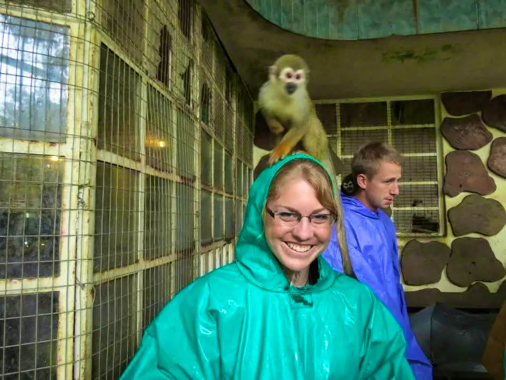 SRF emigrants Isabelle and Leo Alvarado. The Ecuadorian laughed and told the Lucerne native that monkeys would only do that to beautiful women.
