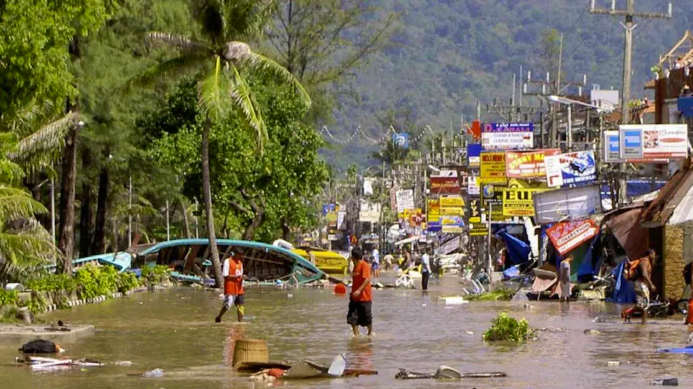 Im Indischen Ozean türmten sich bis zu 30 Meter hohe Flutwellen auf, die unter anderem Thailand überrollten. (Archivbild)