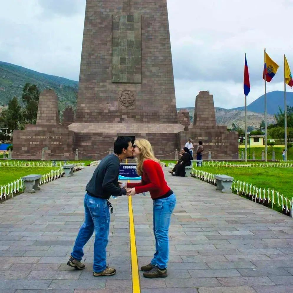 SRF emigrants Isabelle and Leo Alvarado. Leo finally proposed to Isabelle via Skype.
