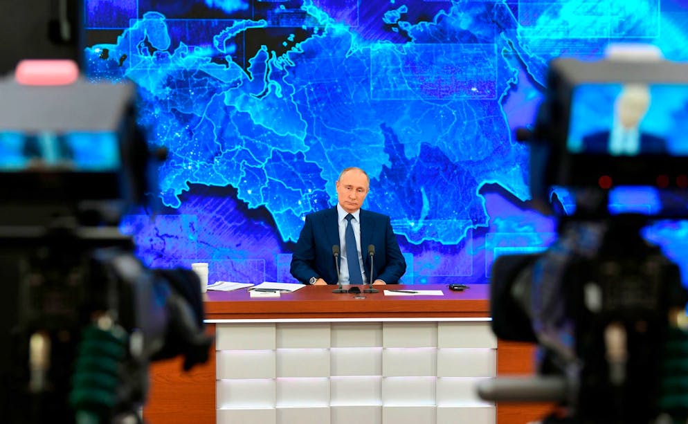 Putin stellt sich den Fragen von Journalisten und Bürgern (Archivbild)