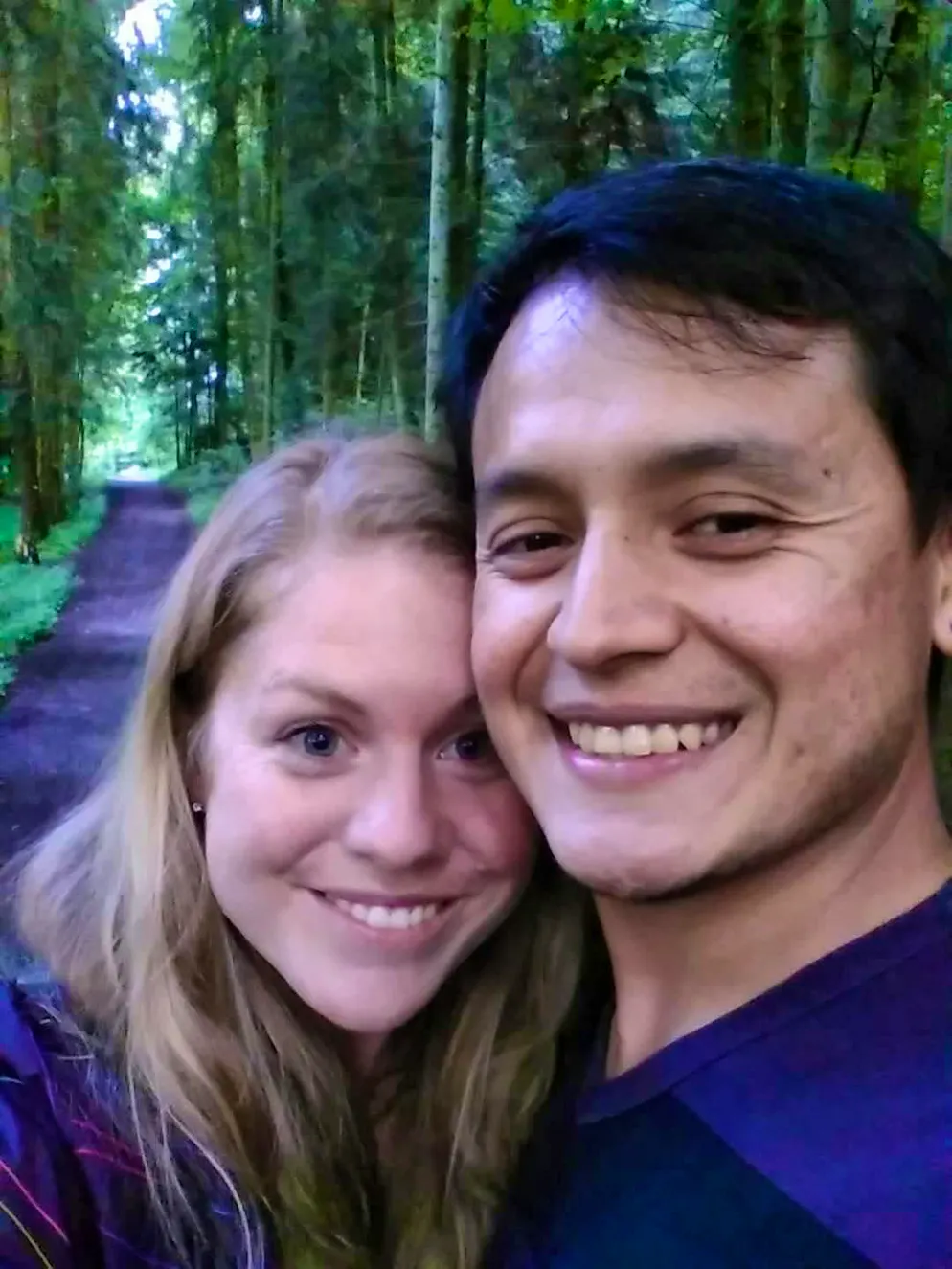SRF emigrants Isabelle and Leo Alvarado. He then took her on a bike tour to waterfalls. The two fell in love.