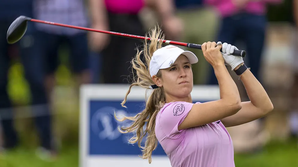 Chiara Tamburlini beim Swiss Ladies Open im Juni 2024 in Holzhäusern beim Abschlag