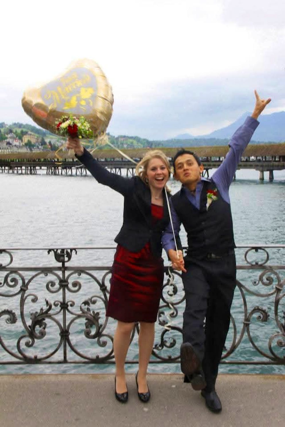 SRF-Auswanderer Isabelle und Leo Alvarado. Im Jahr 2012 gaben sich die beiden in Luzern das Ja-Wort. Leo wanderte in die Schweiz aus. 