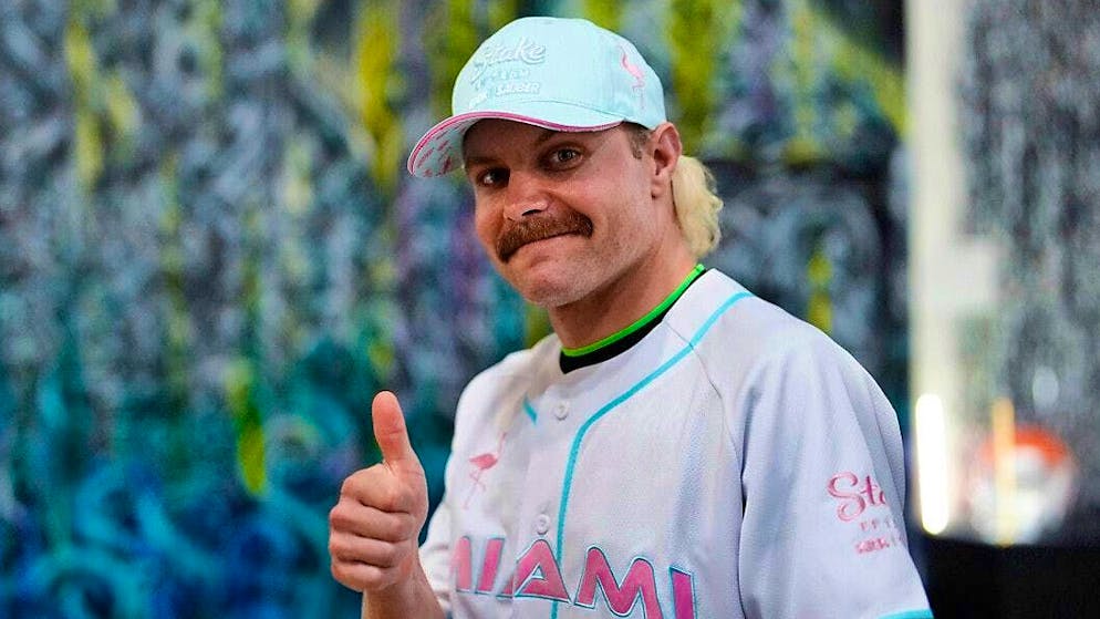 Thumbs up: Valtteri Bottas remains part of the Formula 1 squad.