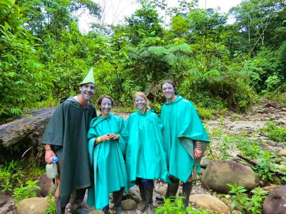 SRF emigrants Isabelle and Leo Alvarado. Isabelle (second from right) embarked on a trip to Ecuador 13 years ago that would change her life forever.