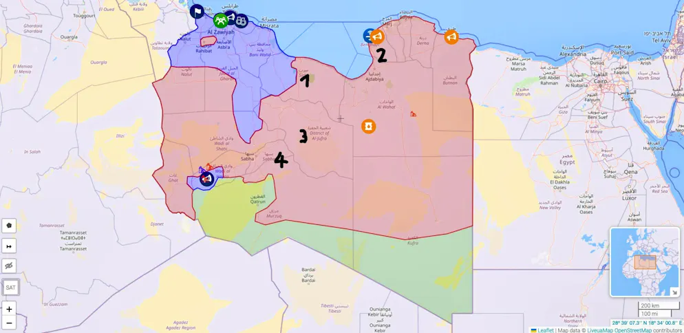 Russian-controlled airports in Libya. Russia controls four airports in Libya, which are located in the area controlled by the warlord Khalifa Haftar. The bases are located on the coast and extend into the hinterland.