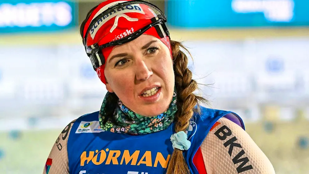 Lena Häcki-Gross finishes 33rd in the sprint in Annecy.