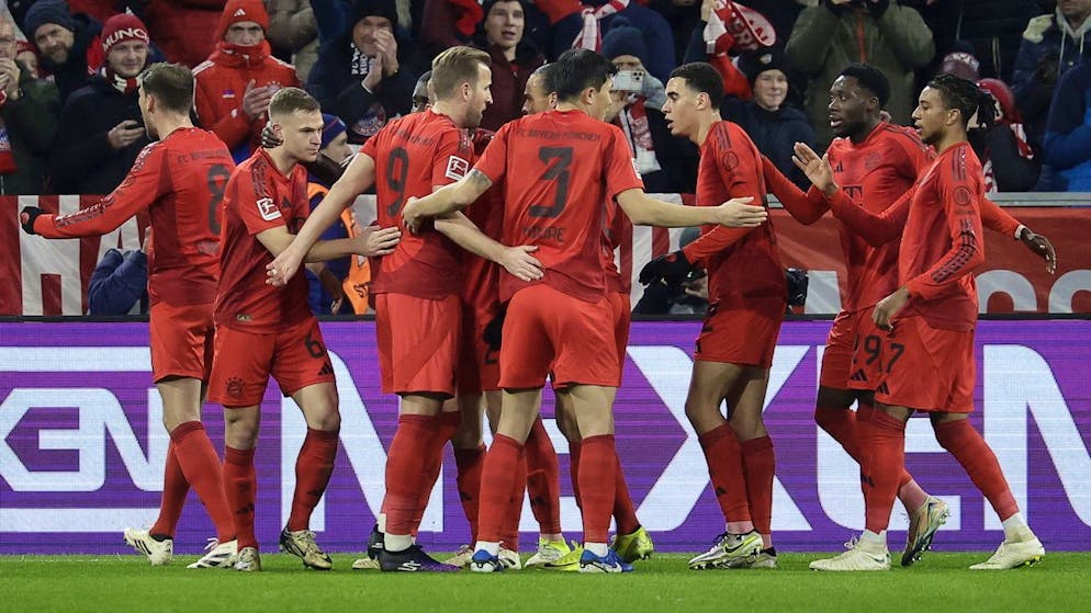 Bayern München jubelt gegen RB Leipzig gleich fünf Mal.