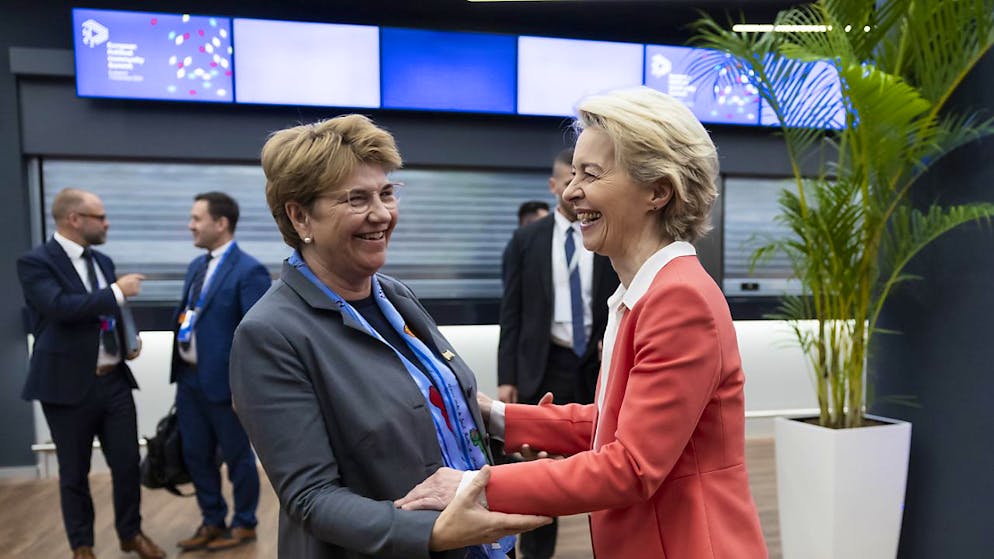 La presidente della Commissione europea Ursula von der Leyen potrebbe arrivare in Svizzera per suggellare l'intesa con la presidente della Confederazione Viola Amherd.