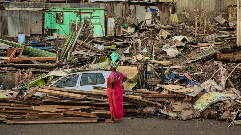 Cyclone "Chido" devastated countless huts and corrugated iron shelters in Mayotte. (December 19, 2024)