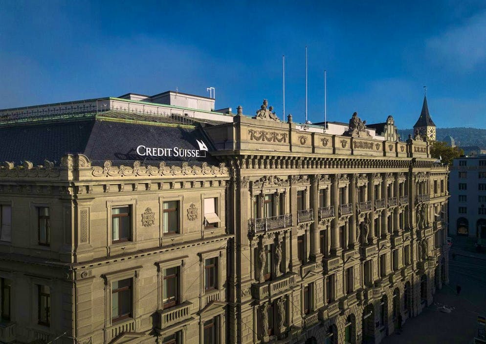 The Credit Suisse logos on Paradeplatz are history. (archive picture)