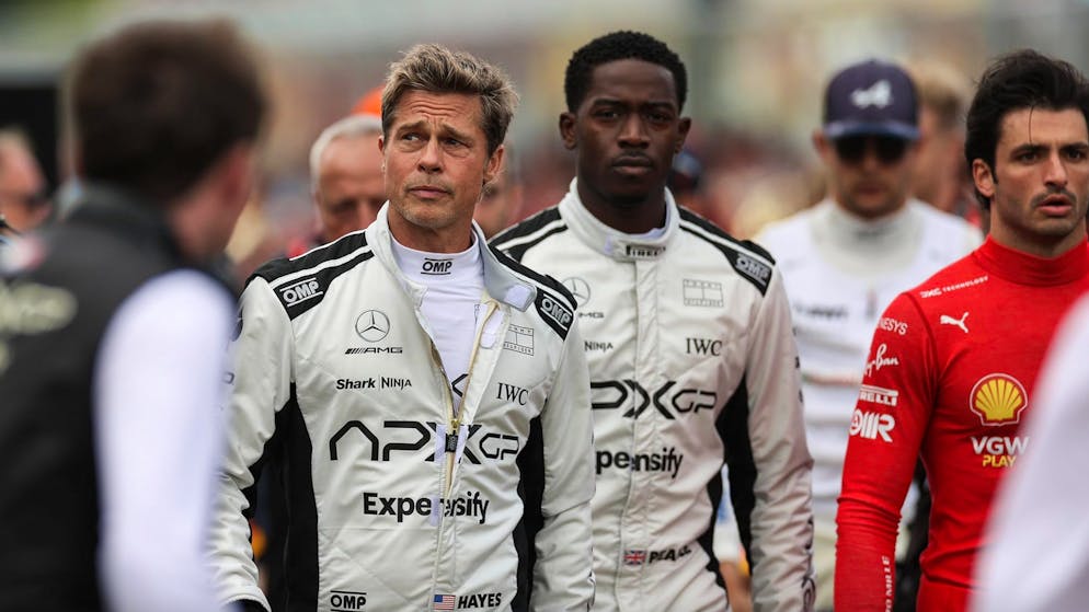 This movie was released in 2025. Brad Pitt and Damson Idris play Mentor and Rookie in the movie “F1”.