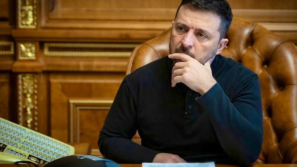 ARCHIVE - Volodymyr Zelensky: "We will definitely continue to attack Russian military targets with drones and missiles." Photo: Ukraine Presidency/Ukrainian Pre/Planet Pix via ZUMA Press Wire/dpa