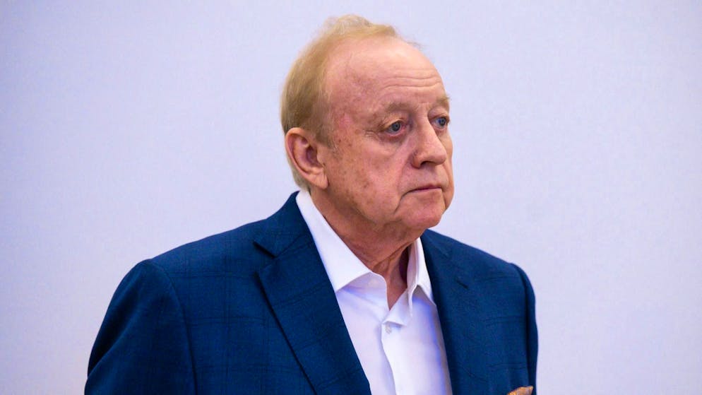 Alfons Schuhbeck, chef and entrepreneur, in the courtroom at Munich District Court, shortly before starting his prison sentence.
