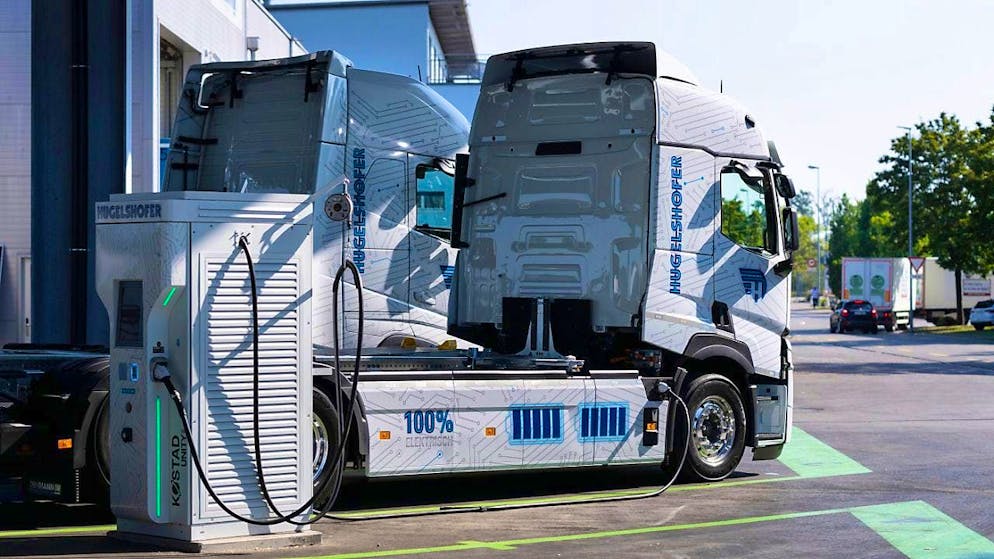 Electric trucks: Most SMI companies take ecological criteria into account when selecting suppliers. (archive picture)