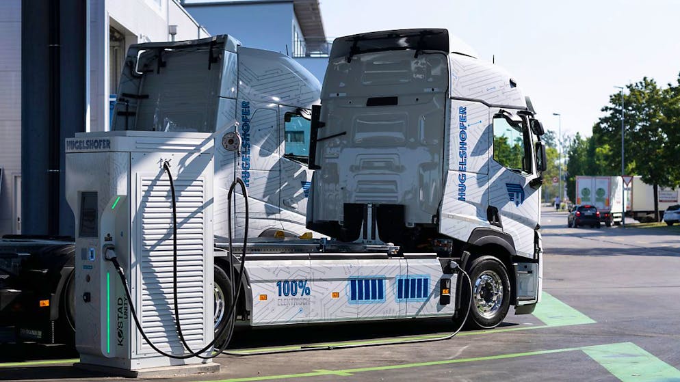 Elektro-Lkw: Die meisten SMI-Unternehmen berücksichtigen ökologische Kriterien bei der Lieferantenauswahl. (Archivbild)