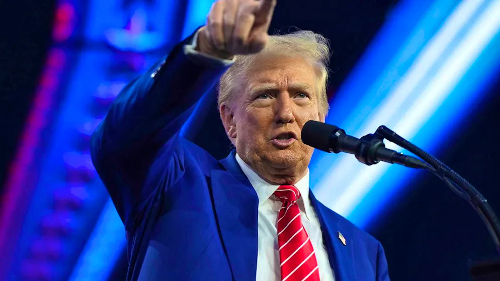 US President-elect Donald Trump speaks at the right-wing conservative conference "AmericaFest" at the Phoenix Convention Center. Photo: Rick Scuteri/AP/dpa